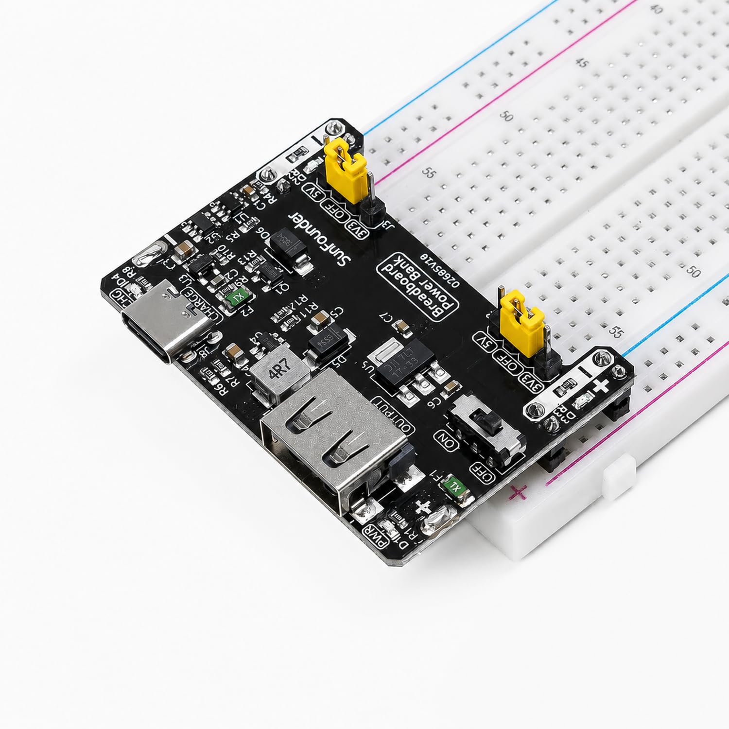 Amazon.co.jp: SunFounder BreadVolt ブレッドボード用電源モジュール
